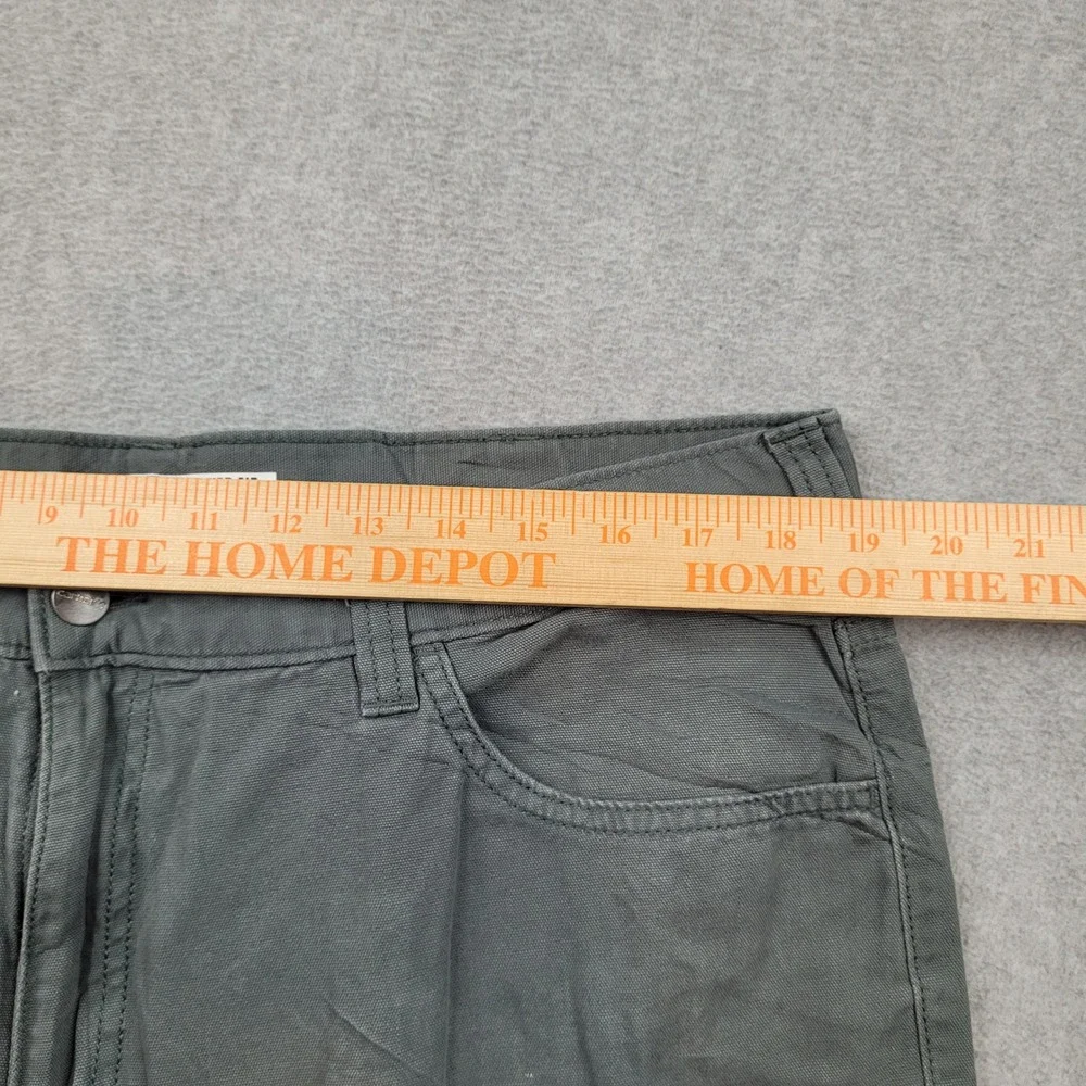 Carhartt Relaxed Fit Canvas Work Pant Mens 38x32 Gray Rugged Flex BN2517-M